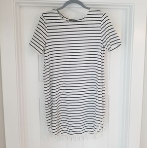 Black and White Striped Dress